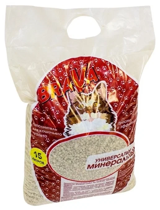 Наполнитель Брава минеральный (красный) 15л